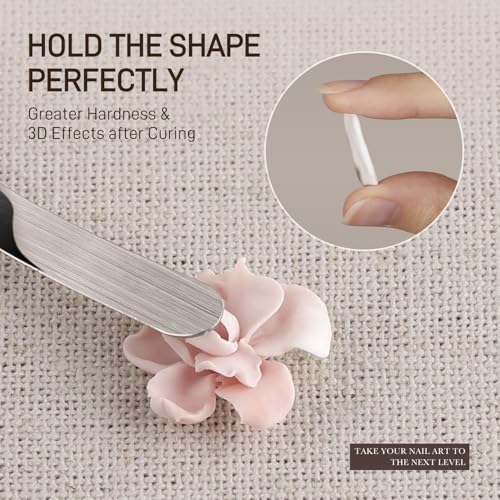 GAOY White 3D Sculpting Gel for Nail Art 15g – Strong, Non-Sticky 3D Nail Gel