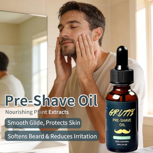 Premium 9-Piece Men’s Shaving Kit with Oil, Cream, and Accessories