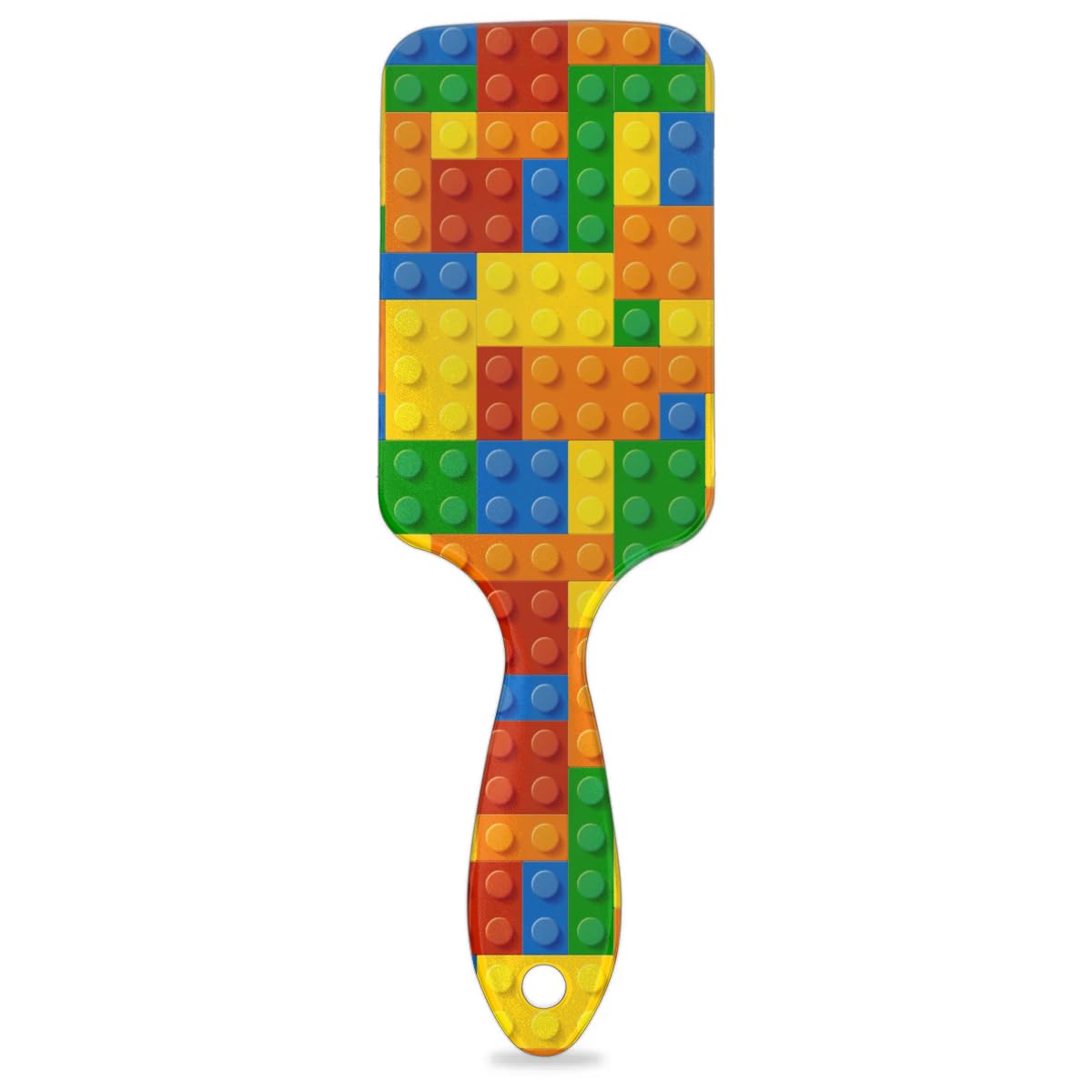 Kids Hair Brush for Boys Girls Toddler - Colorful Building Blocks Detangler Hairbrush for Wet Dry Thin Long Curly Hair Pain-Free Comb Glide Through Tangles with Ease and Massage Scalp