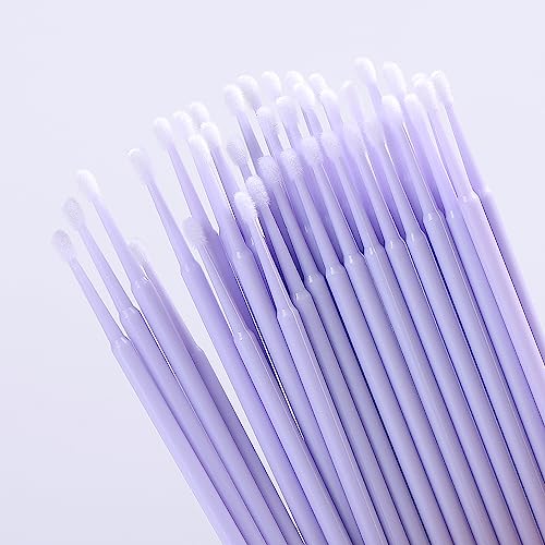 JASSINS 300pcs Microfiber Applicators for Eyelash Extensions & Makeup