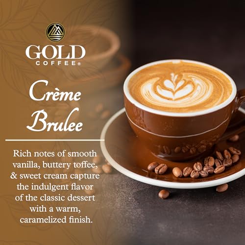 Gold Coffee Co. Creme Brulee Flavored Ground Coffee - 12 oz - 100% Arabica