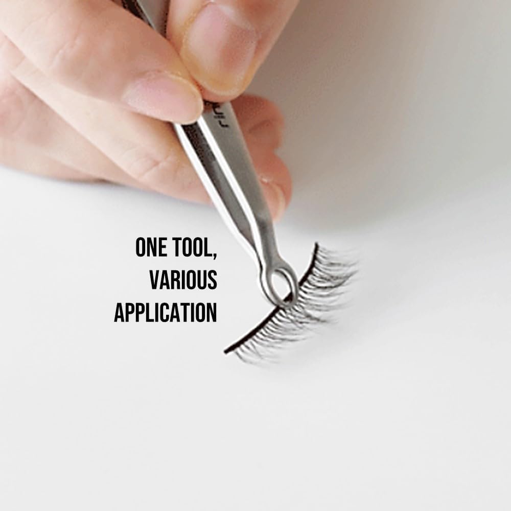 [Premium Hand-Made] Tweezers for women facial hair - Round tip Tweezers, Eyebrow Tweezers, 304 Surgical-grade Stainless Steel for Safety, Precision tweezers, Facial Hair for Men & Women (Silver)