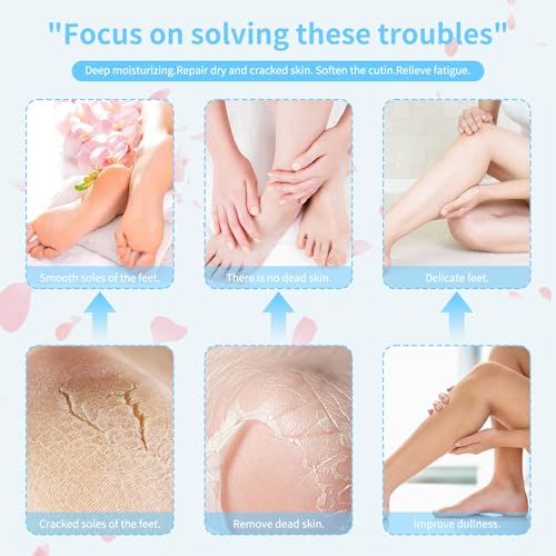 Comblessky Moisturizing Gel Socks for Dry Cracked Heels and Foot Repair