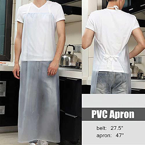 Heavy Duty Waterproof PVC Apron for Kitchen Cooking & Dishwashing