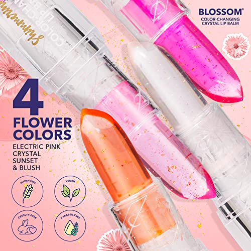 Blossom Lip Gloss with Real Flowers - Moisturizing Color Changing Balm