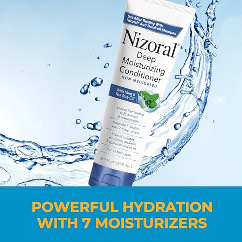 Nizoral Deep Moisturizing Conditioner with Mint & Tea Tree Oil - 9.4 oz, Sulfate-Free, Nourishing for All Hair Types