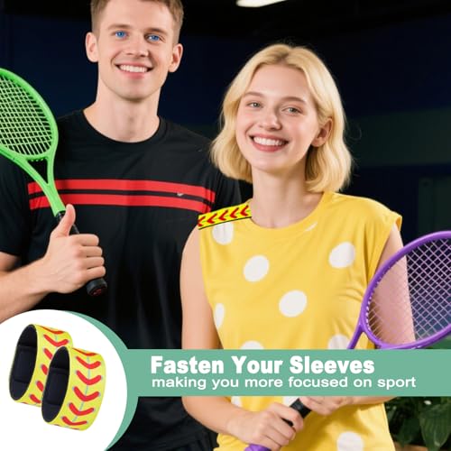24 Pcs Softball Sleeve Holders - 7.48 Inch Shirt Sleeve Straps for Baseball, Volleyball, Basketball - Sports Accessories for Women, Men, Teens