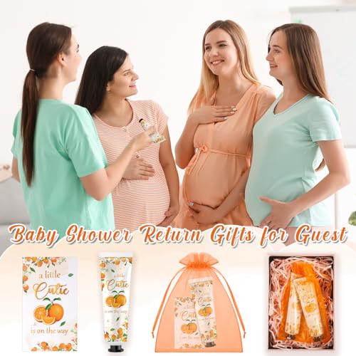 Swiffen 24 Sets Orange Baby Shower Hand Cream Gifts Bulk - Cute & Refreshing Skincare