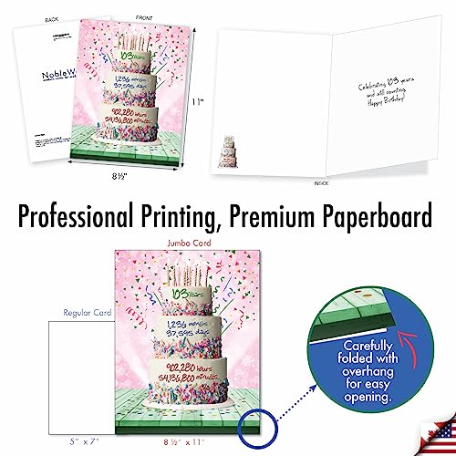 Jumbo Funny 103rd Birthday Card with Envelope - NobleWorks