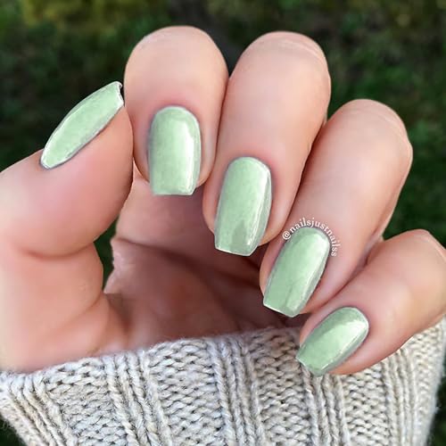 duri Nail Polish 776 Peace And Love - Golden Shimmer Mint Green 0.45 Fl Oz