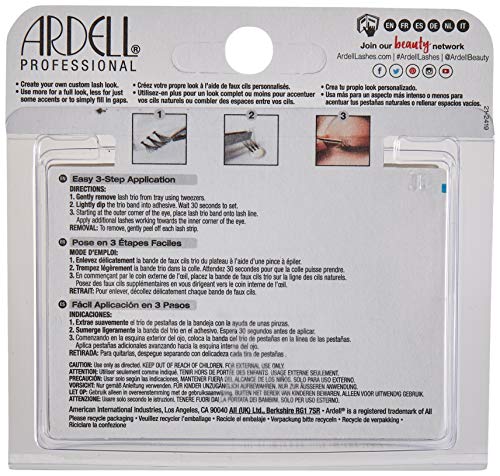 Ardell Individual Trios Eyelashes - Short, Black (Pack of 2)