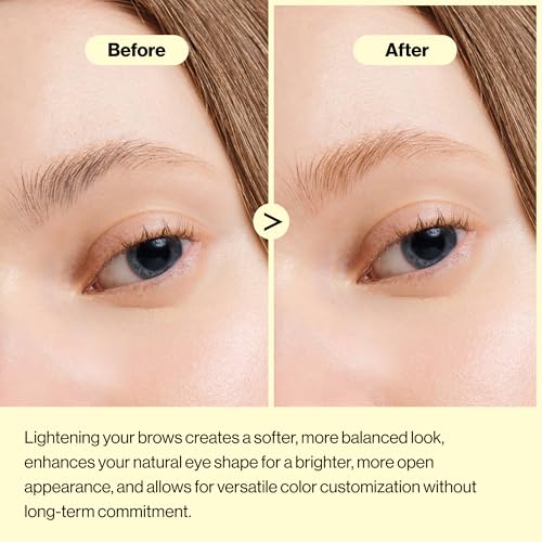 ENTROPY MAKEUP One-Use Brow Bleach Kit, Quick & Easy Eyebrow Lightening for All Hair Colors, Eyebrow Kit, Single Application, Gentle Formula, Lasts Up to 4 Weeks