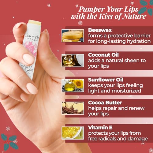 Chap-Lip 100% Natural Lip Balm Set - Holiday Collection, 24-Pack