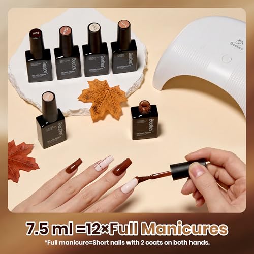 Beetles Cocoa Cashmere Gel Polish Set - 6 Shades of Brown Nail Polish