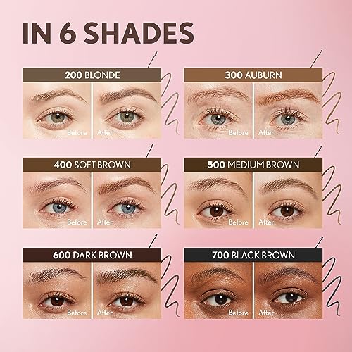 Covergirl Clean Fresh Brow Nano Pencil, Auburn 300, Pack of 2 - Vegan, Waterproof, Ultra-Precise Tip