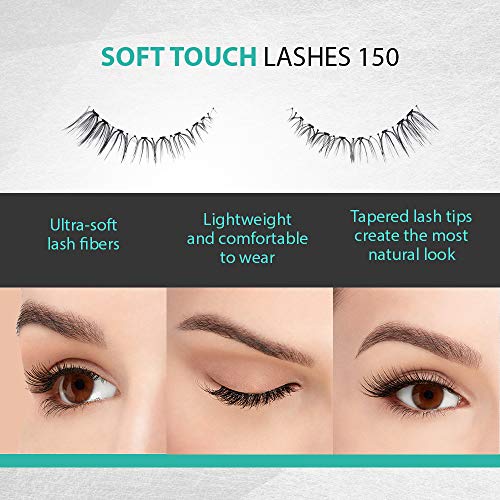 Ardell Soft Touch 150 False Eyelashes - Lightweight Natural Strip Lashes, 4 Pack