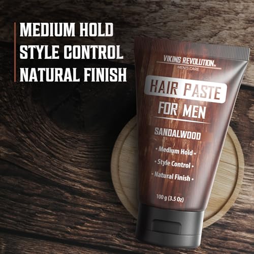 Viking Revolution Hair Paste for Men - Sandalwood - 3.5 oz (Pack of 1)