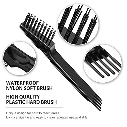 Boao Hair Brush Cleaning Set - 4 Pcs Mini Combs for Home & Salon