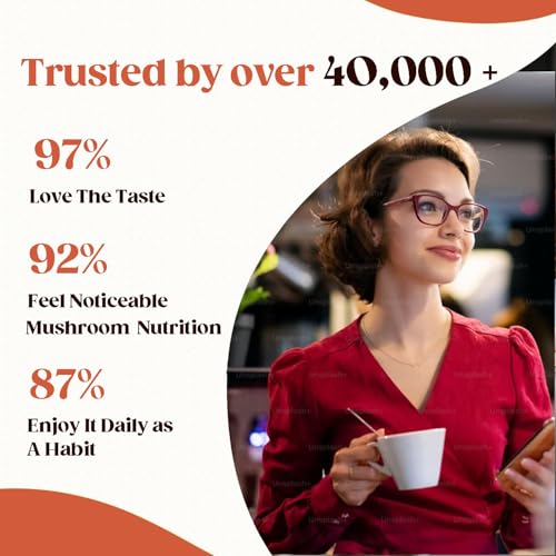 10-in-1 Instant Mushroom Coffee Powder for Focus & Energy - 180g