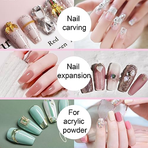KEMEISI Pink Acrylic Nail Brush #08 - Kolinsky Hair, Oval Shape for Professional Manicure & DIY Nail Art
