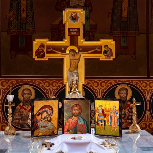 Greek Orthodox Icon of Jesus Pantokrator - 6.3" x 4.7"