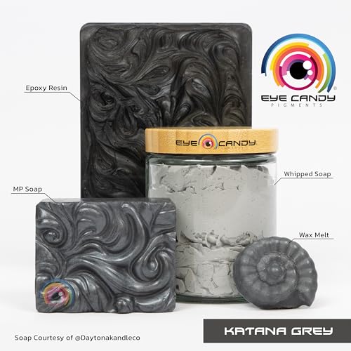 Katana Grey Mica Powder - 50g Premium Grey for Resin, Soap & Art