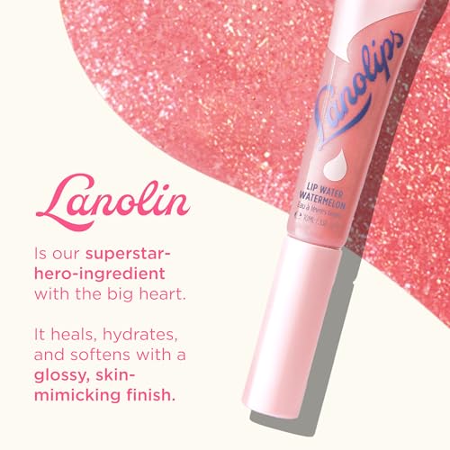Lanolips Lanolin Lip Water - Hydrating Lip Serum with Hyaluronic Acid