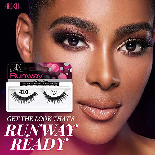 Ardell Gisele Black False Eyelashes Full Strip, 4 Pack - Bold Spiky Style