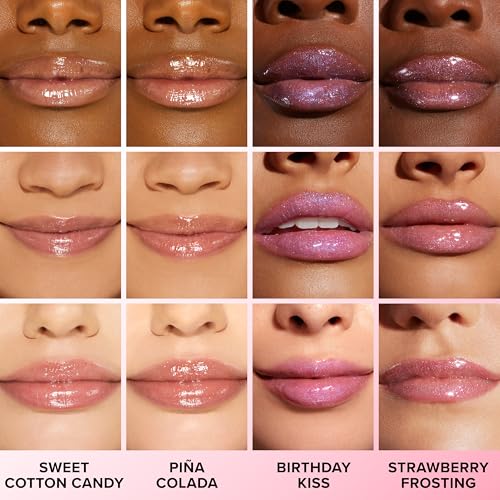 Too Faced Kissing Jelly Lip Oil Gloss - Sweet Cotton Candy | Hydrating & High-Shine