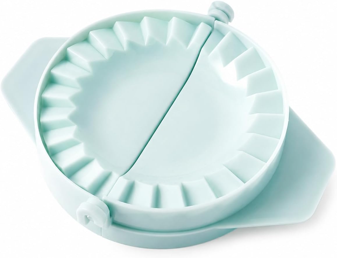 Light Blue Dumpling Maker - Plastic Dough Press Tool | 1 Piece