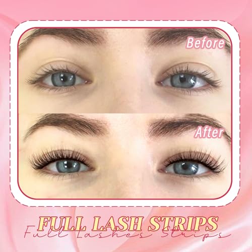 Ahrikiss Ethereal Brown Cat Eye Lashes Kit - Natural Look, 8 Pairs with Glue & Tweezers