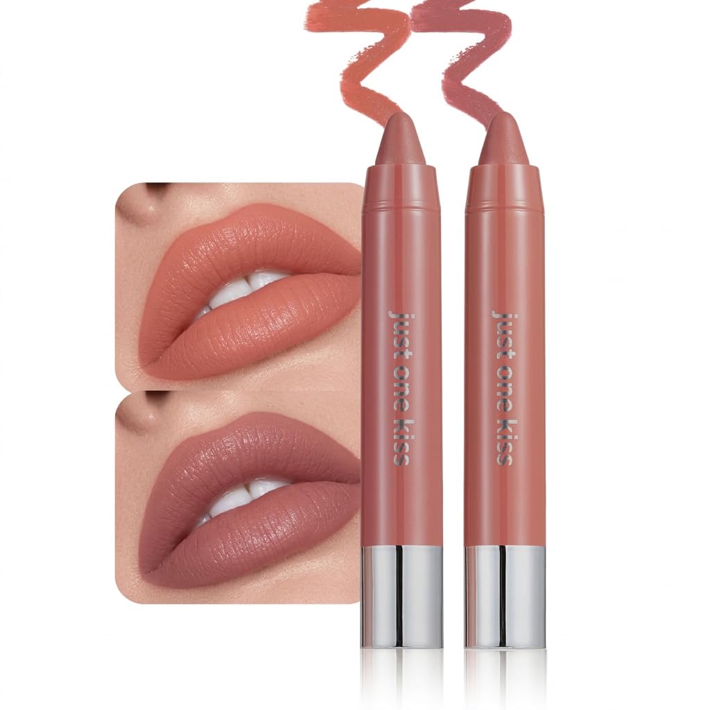 Neutral Nude Hydrating Cream Lipstick - Moisturizing Lip Crayon for Women | Smooth Application, Ombre Shades, 01#