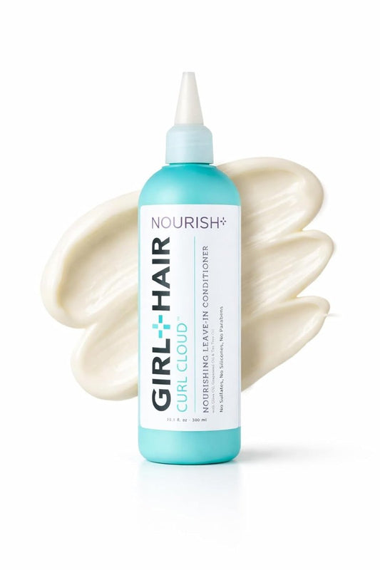 NOURISH+ Leave-In Conditioner - Moisturizing Shea Butter & Tea Tree Oil | Promote Hair Growth & Healthy Scalp | 10.1 Fl Oz