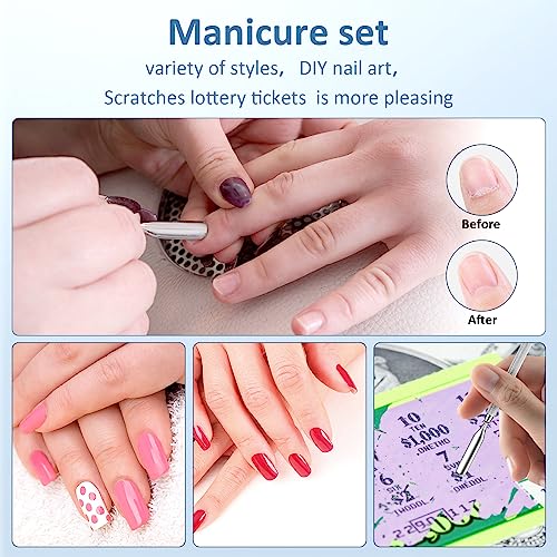 3-Piece Professional Cuticle Pusher and Nail Polish Remover Set