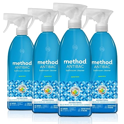 Method Antibacterial Bathroom Cleaner Spearmint 28 oz 4-Pack