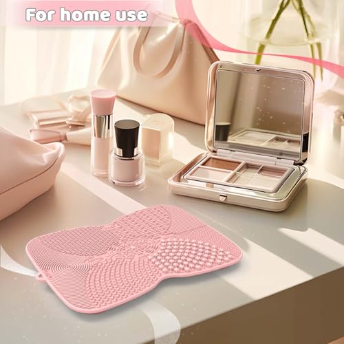 Silicone Makeup Brush Cleaner Pad with Suction Cup - 8 Textures
