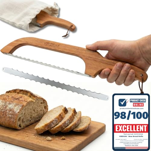 VIRDIUM 16" Sourdough Bread Slicer with Ergonomic Handle