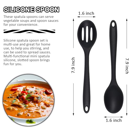 Eolilim Mini Silicone Spatula Set - 5PCS Kitchen Utensils