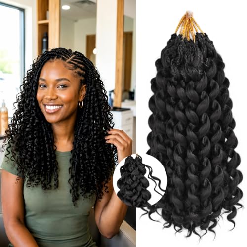 FEILIMEI GoGo Curl Crochet Hair Extensions - Pre-Looped Synthetic Boho Style