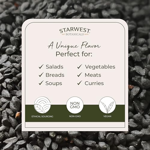 Starwest Botanicals Organic Nigella Seeds, Non-GMO - Bulk 1 lb Bag