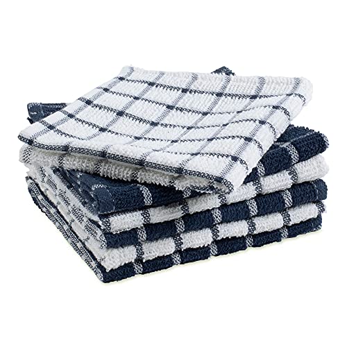 DII Nautical Blue 12x12 Cotton Dishcloth Set - 6 Pack