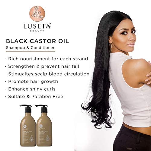 Luseta Jamaican Black Castor Oil Shampoo 16.9oz - Strengthen & Restore Dry Hair, Pack of 1