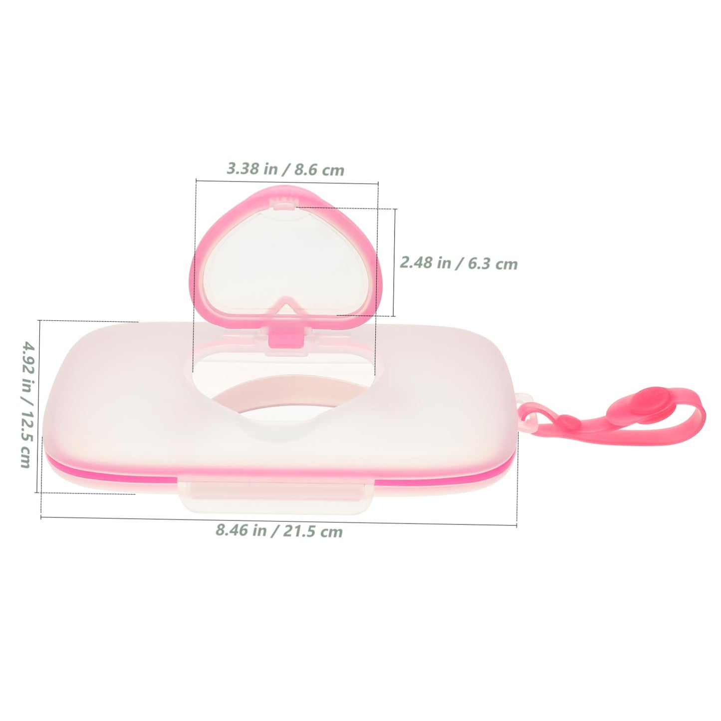 Healeved Baby Wipes Dispenser: On- The- Go Wipes Dispenser Travel Wipes Case Baby Wipe Holder Outdoor Stroller Wet Wipes Box Portable Refillable Wipes Container Pink