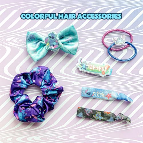 Stitch Hair Accessories Set for Girls - Bow, Clips & Ties, Kid-Friendly