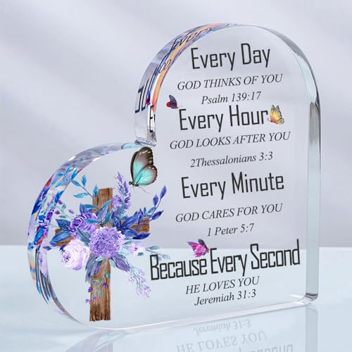 Inspirational Christian Gifts for Women - Decorative Cross Desk Decor