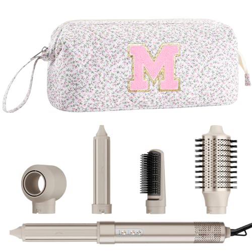 Initial Quilted Hair Tool Travel Bag for Dyson Airwrap & Shark FlexStyle