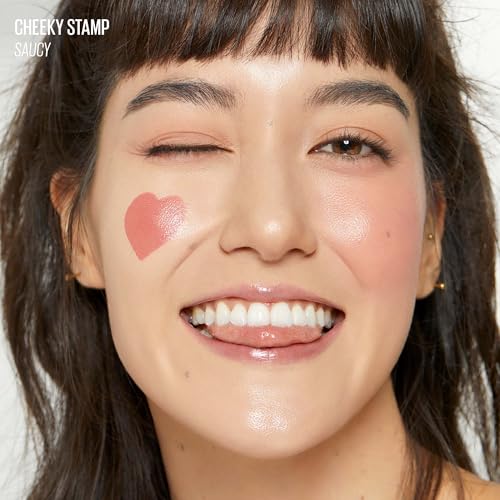 Kaja Blusher - Cheeky Stamp 02 Saucy | Buildable Cushion Blush 0.17 Oz