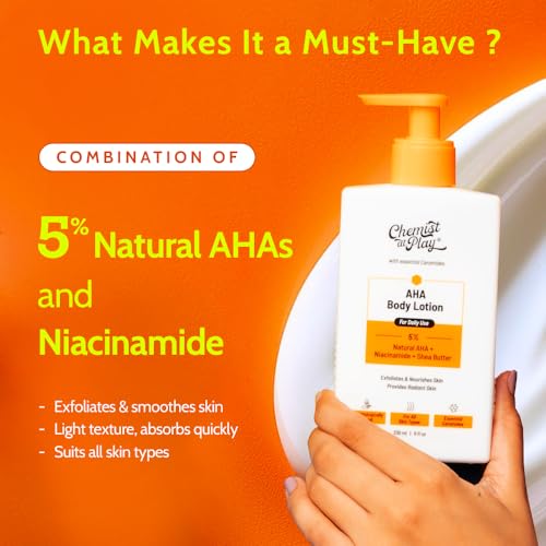 Chemist at Play AHA Body Lotion with Niacinamide & Shea Butter - 236ml