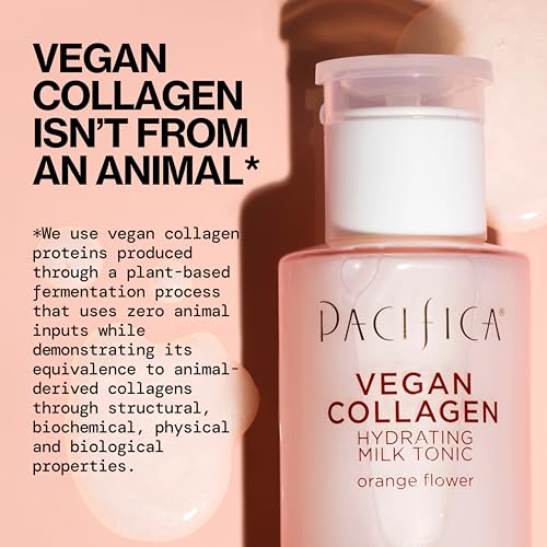 Pacifica Vegan Collagen Hydrating Milk Tonic - Moisturizing Face Toner with Hyaluronic Acid & Chamomile