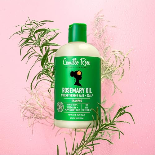 Camille Rose Rosemary Oil Shampoo for Stronger Hair Growth - 12 Oz